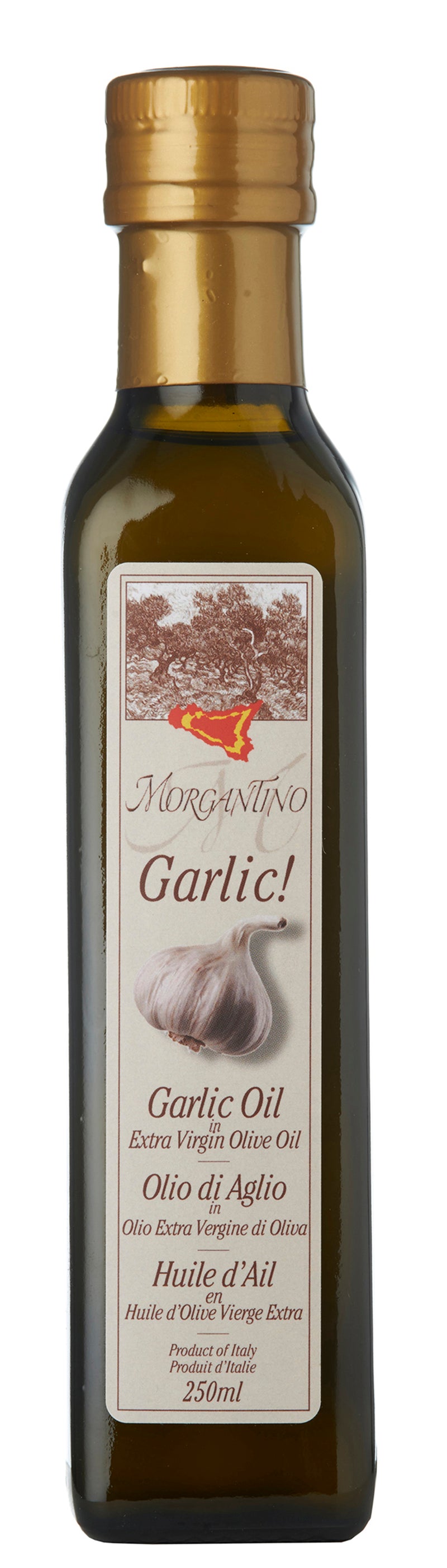 Morgantino Extra Virgin Olive Oil Flavoured with Garlic